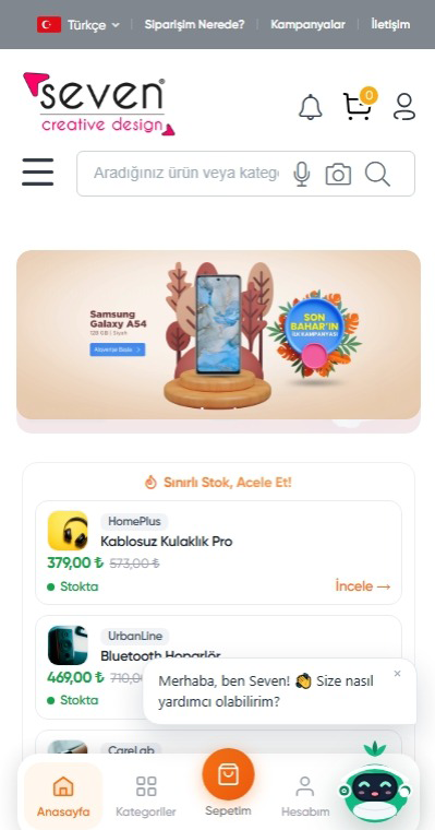 Seven Ajans kayseri web tasarım